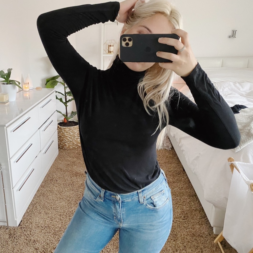 Black turtleneck